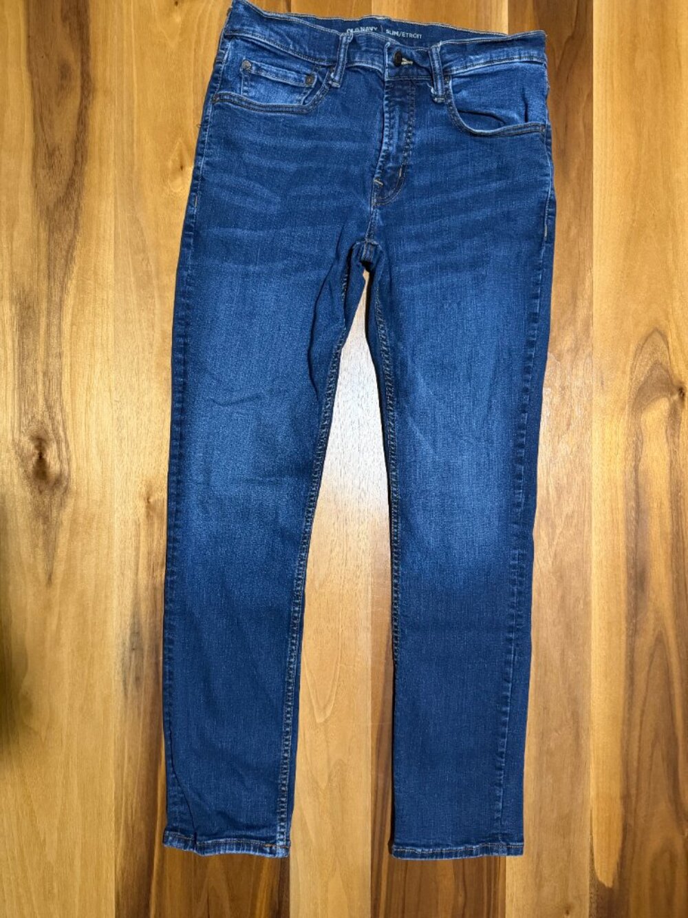 Old Navy Men's Slim Taper Jeans Blue Denim Stretch 29x30